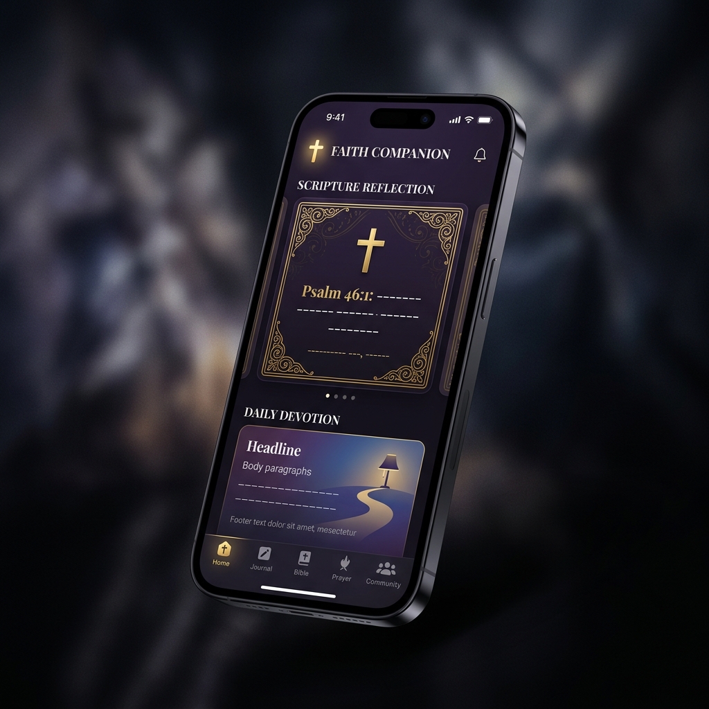 AI-powered Christian companion app with Bible study features