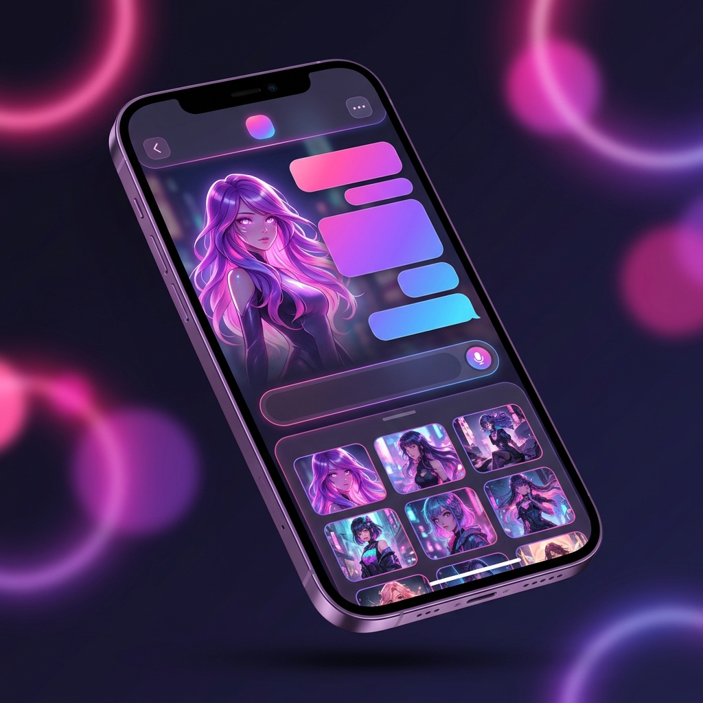 AI virtual companion chat app with social features